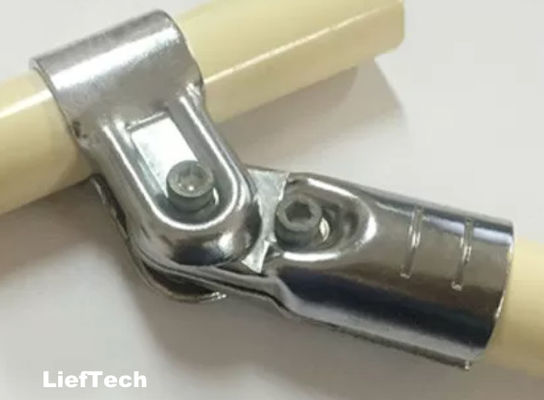 Metal eklemler Chrome kaplama boru bağlantıları ayarlanabilir 40 ~ 60 derece
