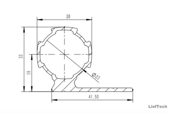1.2mm Kalınlığı Alüminyum Alaşımlı Boru Uluslararası Standart Boyut