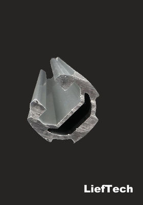 Kalınlığı 1.7mm Çukurlu Anodizasyon Alüminyum Tüp borusu ISO9001