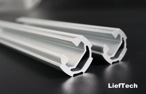 OEM 19mm çaplı anodizasyonlu alüminyum boru boruları oluklu